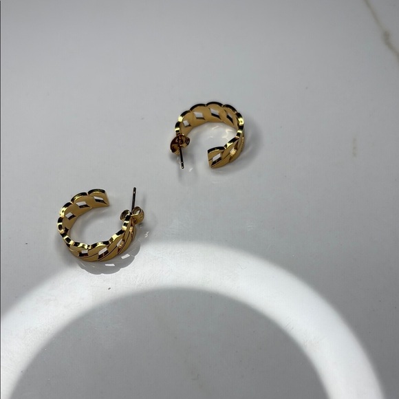 Gold Hoop Earrings - Picture 2 of 3
